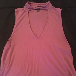 💗Like new! Express choker v-neck tank top💗